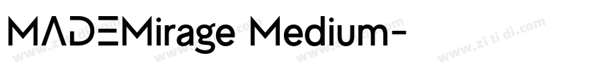 MADEMirage Medium字体转换